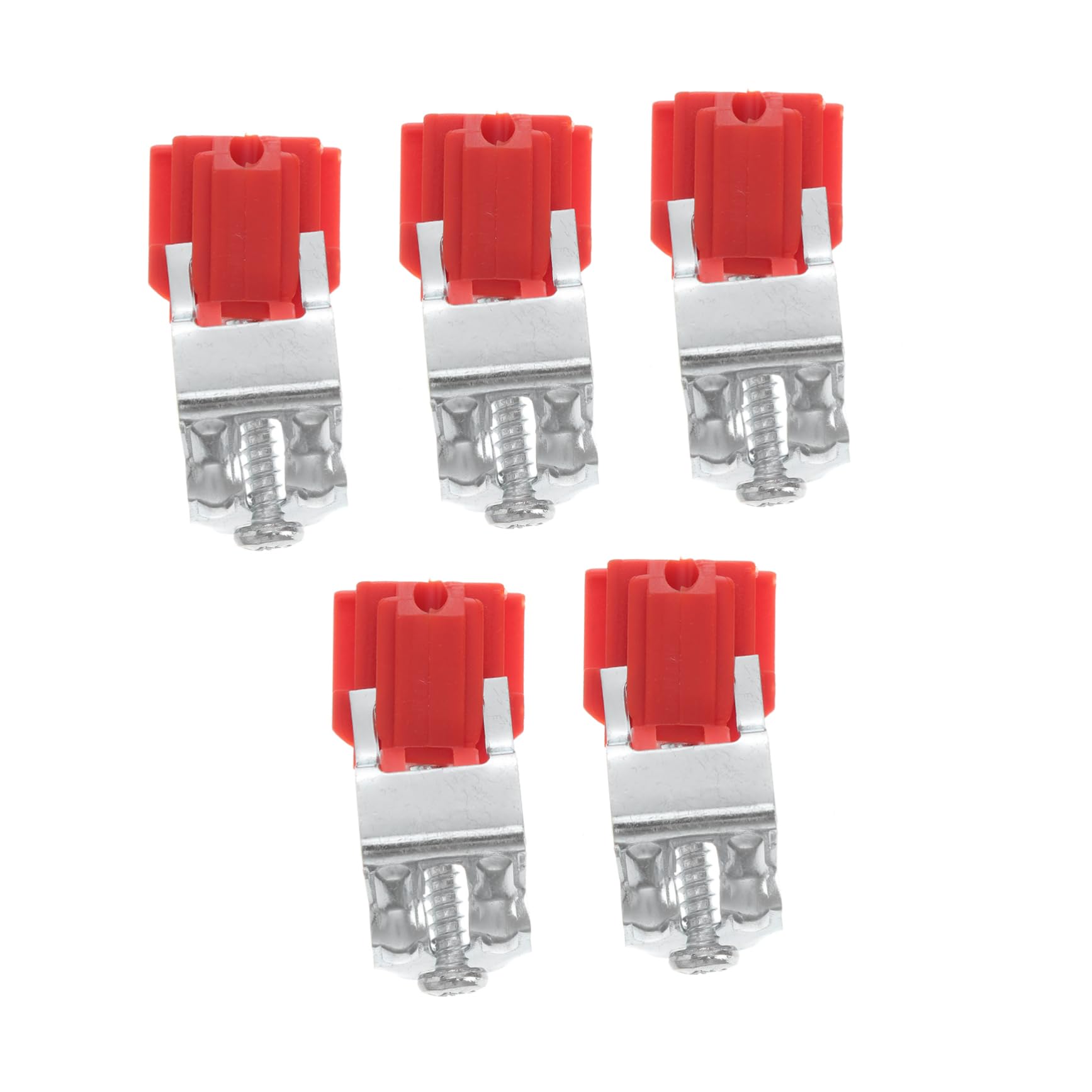 ORFOFE 5pcs Sink Mounting Clips Kitchen Fixings Para Screws Lanyard Stainless Sink Rejilla Clamp Improvement Sink Fixing Clips Sink Fixing down Clips Sink Fixing Tool Manganese Steel Red