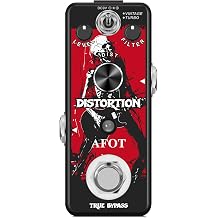 Distortion Pedal for Electric Guitar,Vintage Analog Distortion Effect for Electric Guitar, Guitar Distortion Pedal Warm Smooth Wide Range of Vintage Distortion Sound, Mini Size True Bypass