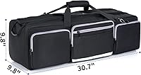 Vista 2 de Tripod Bag, 30.7" Heavy Duty Tripod Carrying Case with Padded Divider Light Stand Bag Dual Zipper Photo Studio Equipment Large Carrying Bag for