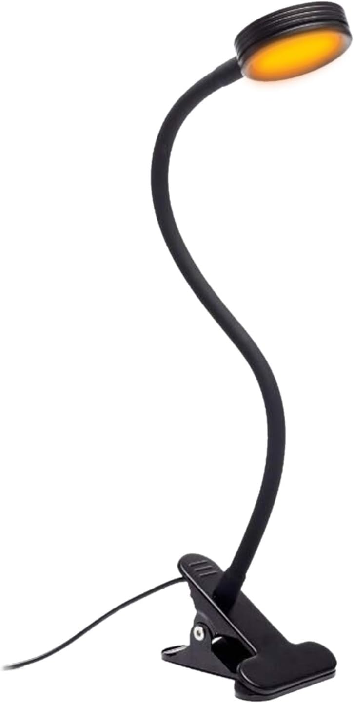 hooga Headboard Clip On Reading Light, Blue Light Blocking, Amber LED