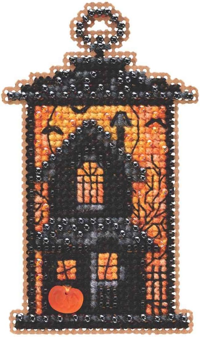 Moonstruck Manor Beaded Counted Cross Stitch Ornament Kit Mill Hill 2019 Autumn Harvest MH181923