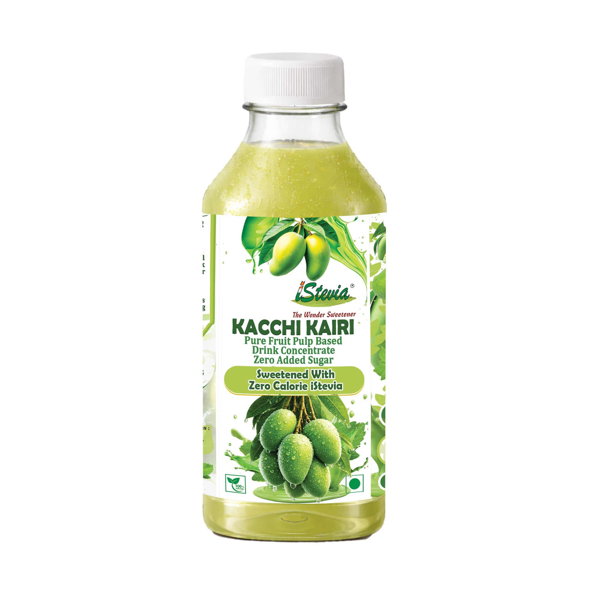 iStevia Kacchi Kairi Raw Mango Drink Concentrate 330ml | Zero Sugar Summer Drink | Sweetened with Natural Stevia | Real Raw Mango Pulp | Instant Aam Panna Style Cooler-image-16
