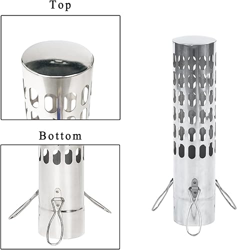 Miniatura 11 de SoloWilder Tubo de estufa Pantalla de pararrayos de chispas Filtro de tubo de chimenea de acero inoxidable Tapa superior de Stovepipe 2,36 pulgadas