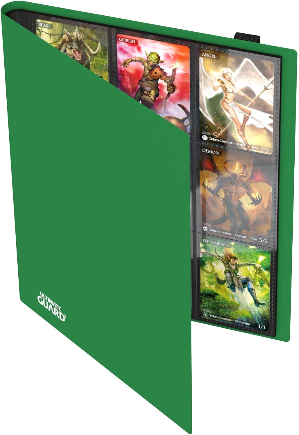 Ultimate Guard Flexxfolio | Trading Card Binder with 9 Side-Loading Pockets per Page | Up to 360 Cards | Green, Sturdy Card Collection Album designed for Double-Sleeved TCG Cards