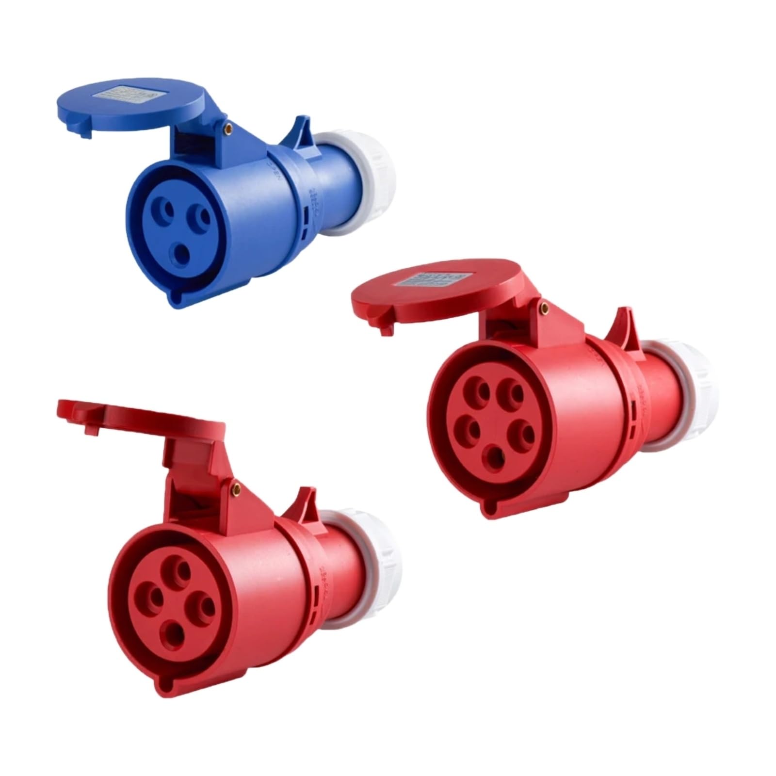 Conector 32A 3P industrial de 220V a 380V con base de enchufe industrial IP44