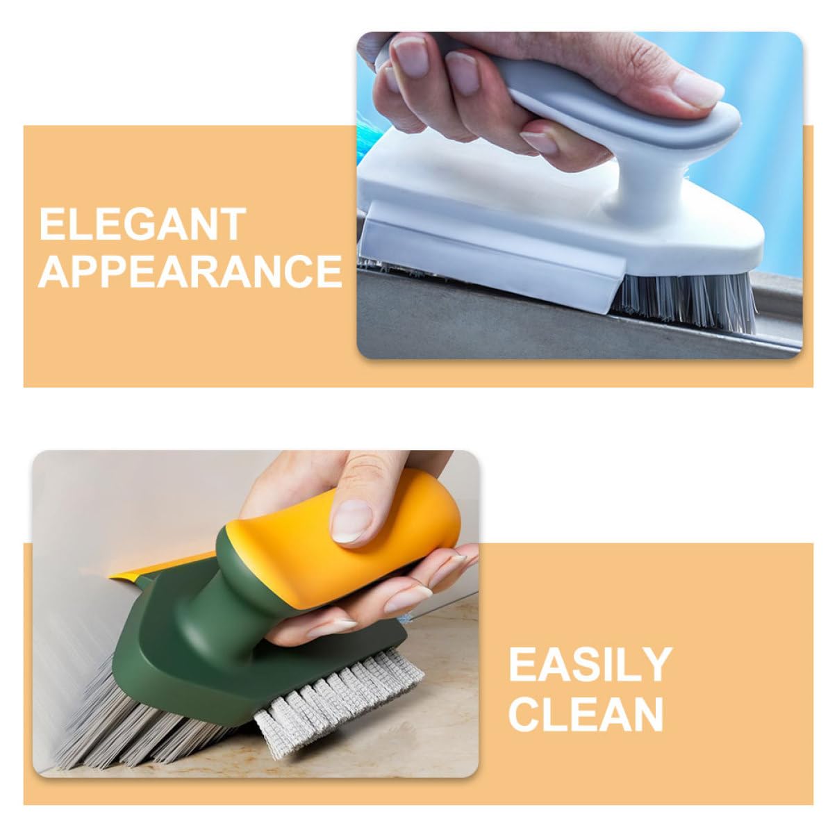 Alipis 8piezas Cepillo De Limpieza De Juntas y Esquinas Mango Ergonómico De Cepillo para Baño Dureza Alta para Azulejos y Grietas Duchas y Lavabos