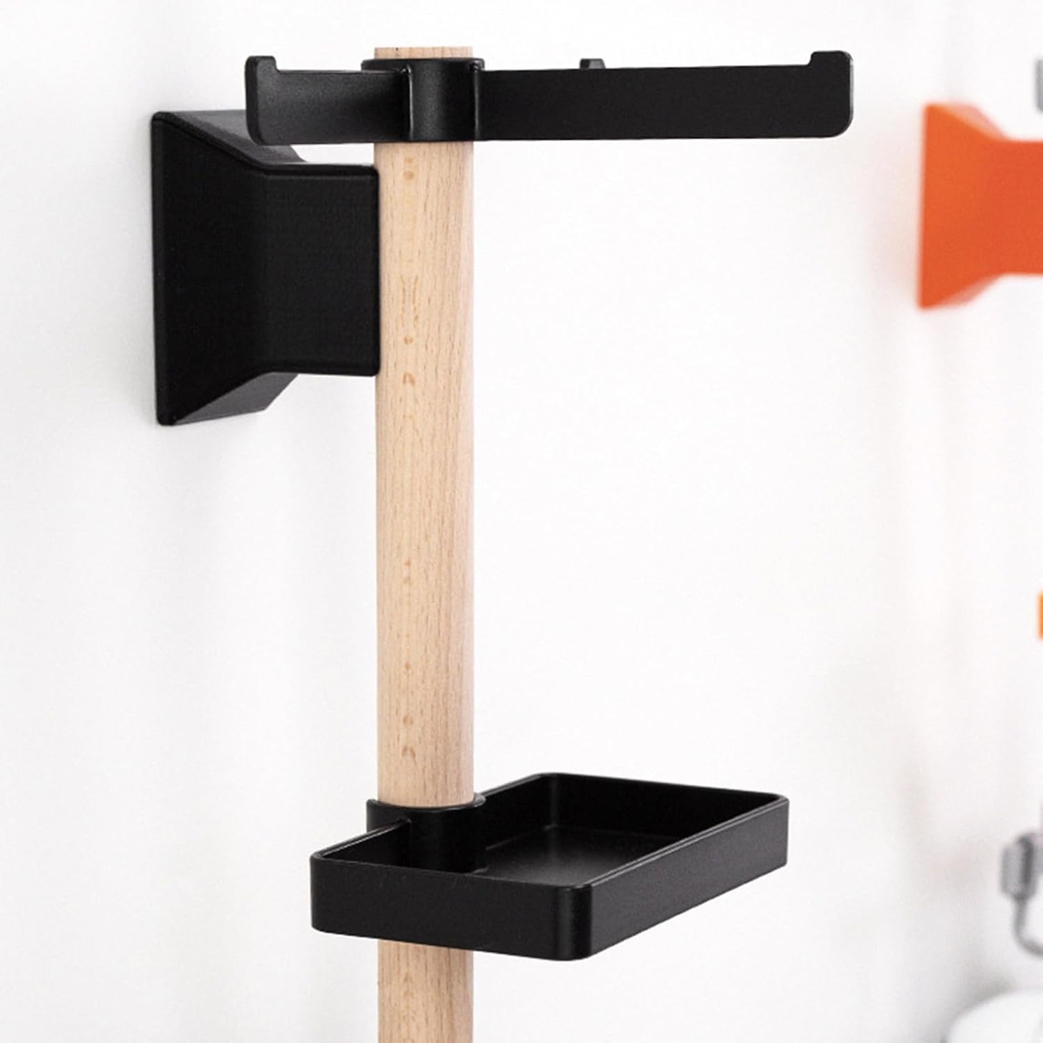 Cycling Gear Rack, Vertical Bike Holder, Garage Storage Organizer, Indoor Storage System, Wall Mount Holder for Speedometer, Glasses, Helmets, Accessories, for Home Workshop Basement Utility Room Shed