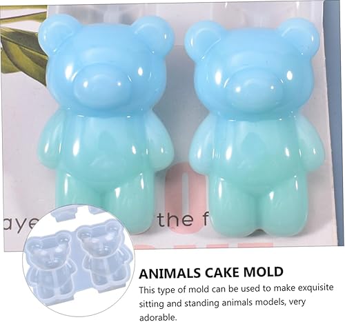 Miniatura 6 de Ciieeo 2pcs Doll Silicone Mold Bunny Mold Bunny Cake Mold Molde De Silicona Para Resina Cake Mould Chocolate Molds DIY Baking Molds Bear Molds Self