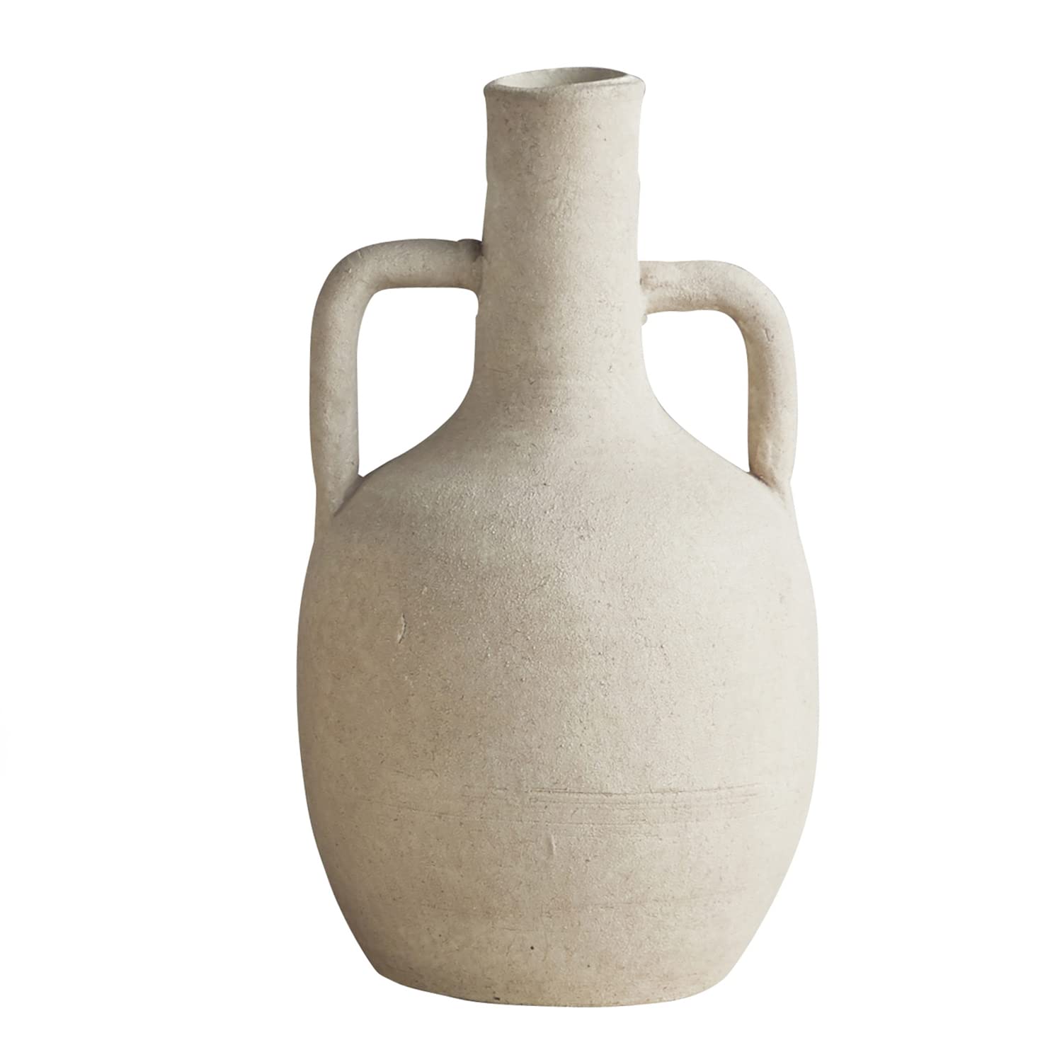 47th & Main Rustic Terracotta Vase, Small, Cream
