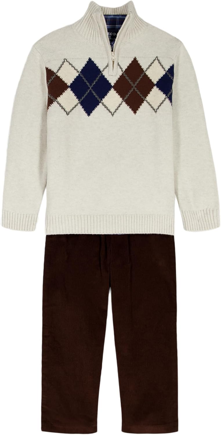IZOD Boys' 3-piece Sweater, Dress Shirt, and Pants Set