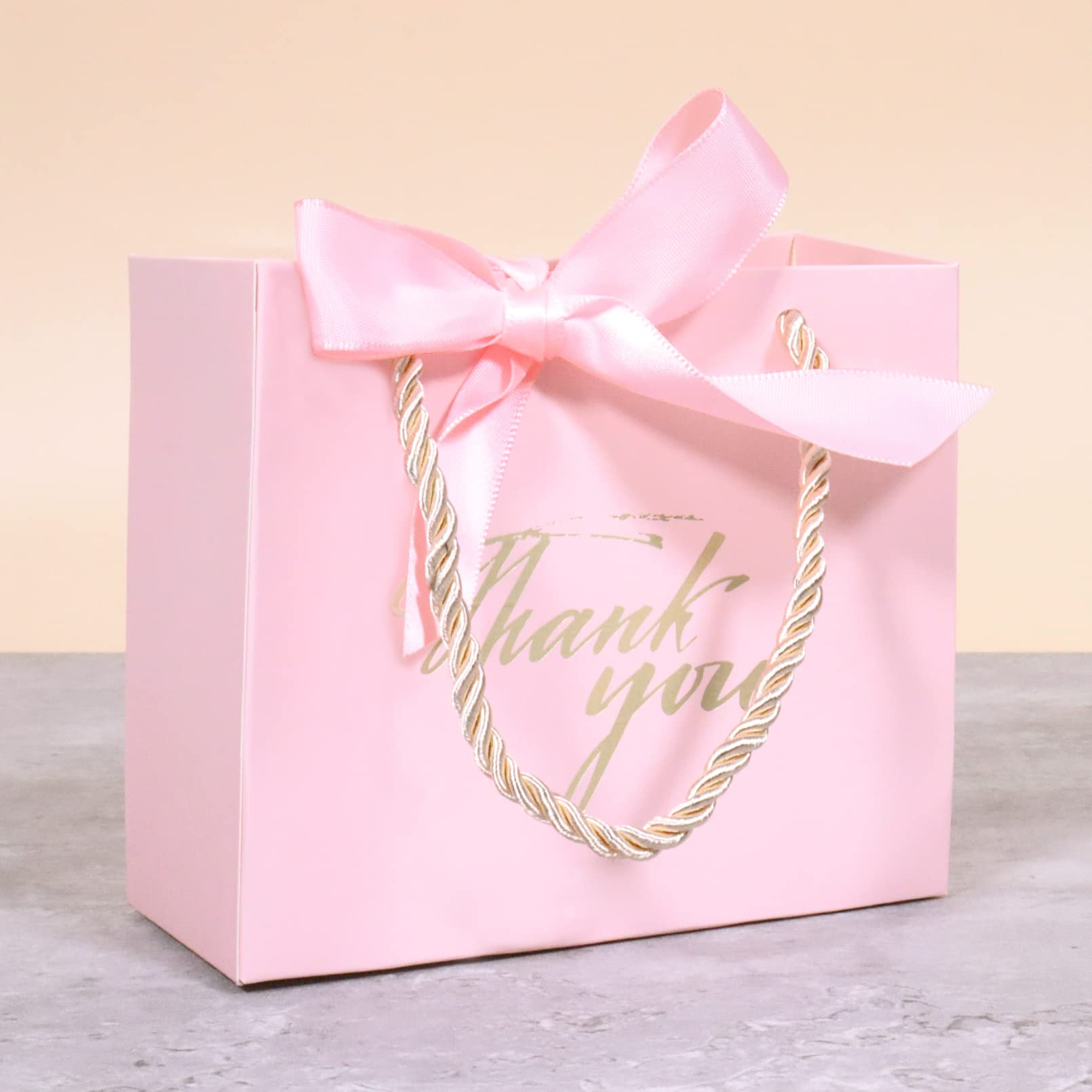 12PCS Thank You Gifts Bags, Small Paper Gift Bags Thank You With Handle - View #5