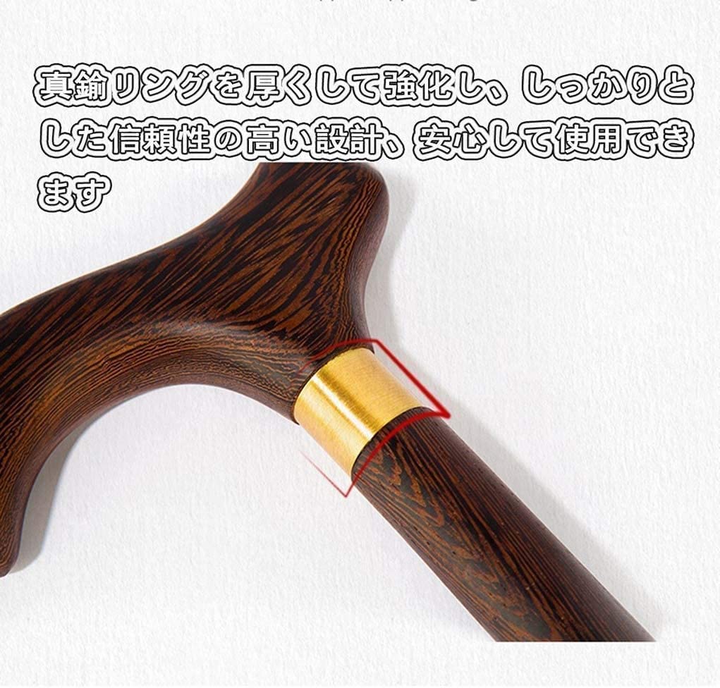 MRKU Bastón de Madera para Caminar Bastón Macizo Bastón para Anciano Bastón de Madera Maciza Bastón de Madera para Anciano Bastón Ligero para Caminar