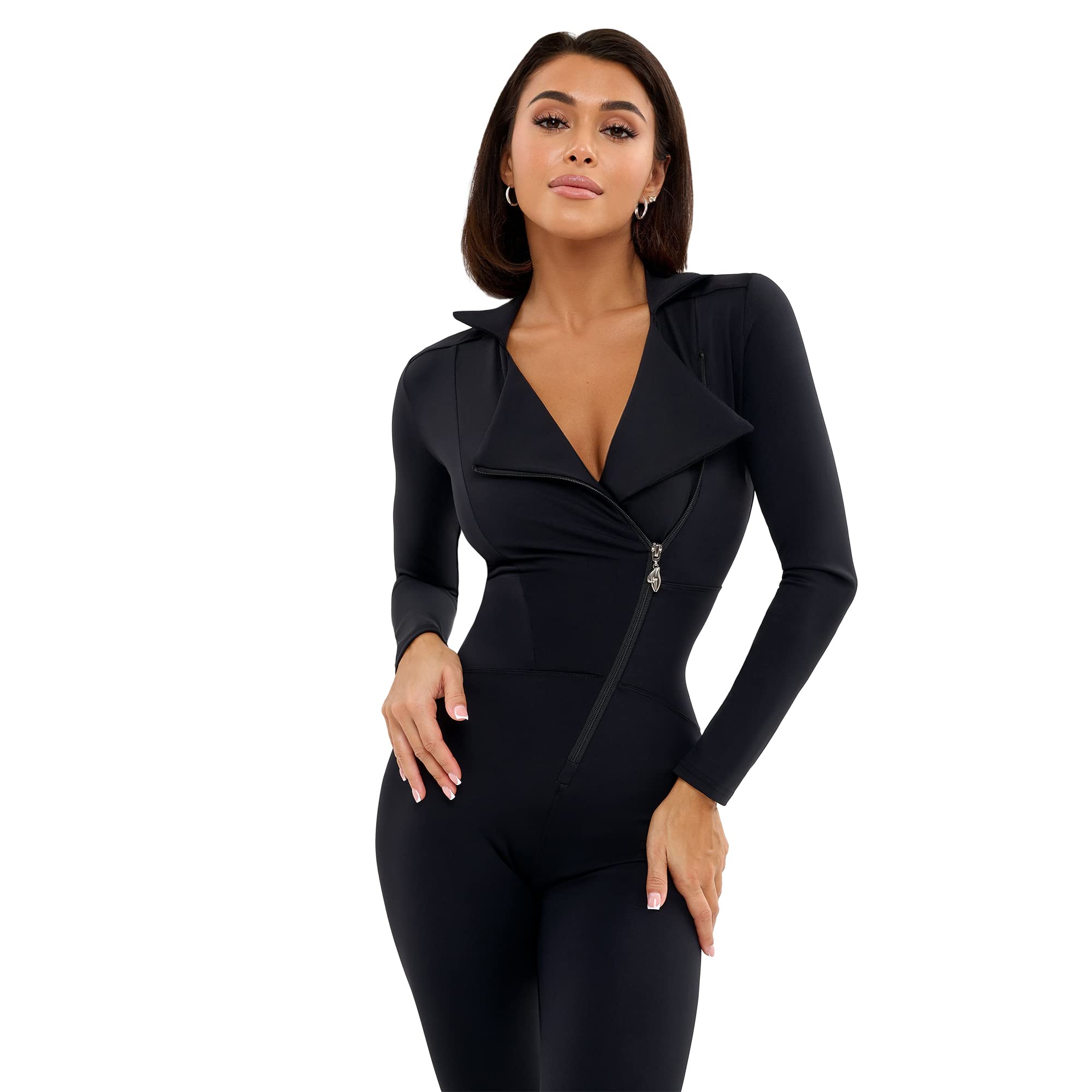 Bona FideOne Piece Workout Jumpsuits for Women - Athletic Romper Jumpsuit with Tummy Control and Butt Lifting for Yoga, Gym