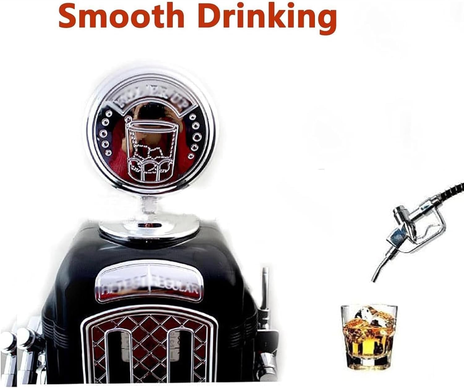 Distributeur De Bière 1000 CC Double Pistolet - Pompe à Boissons Rouge Pour Bière, Vin, Jus Et Cocktails