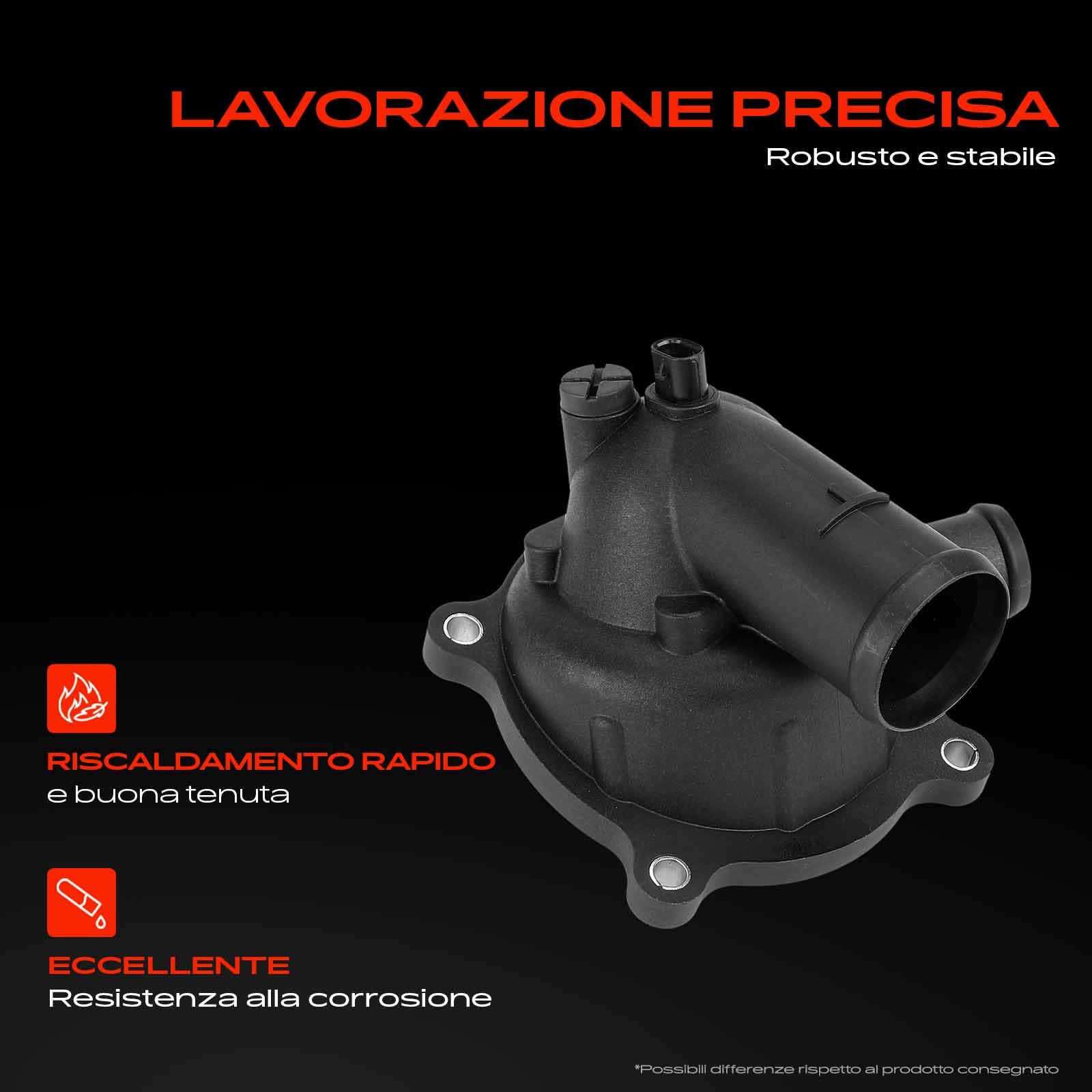 Frankberg Termostato del liquido di raffreddamento 105°C 079121115BK | Compatibile con: T.o.u.a.r.e.g 7P5 7P6, A8 4E2 4E8, Q7 4LB, A6 Allroad 4FH, T.o.u.a.r.e.g 7L6 7L7 7LA, A6 4F2