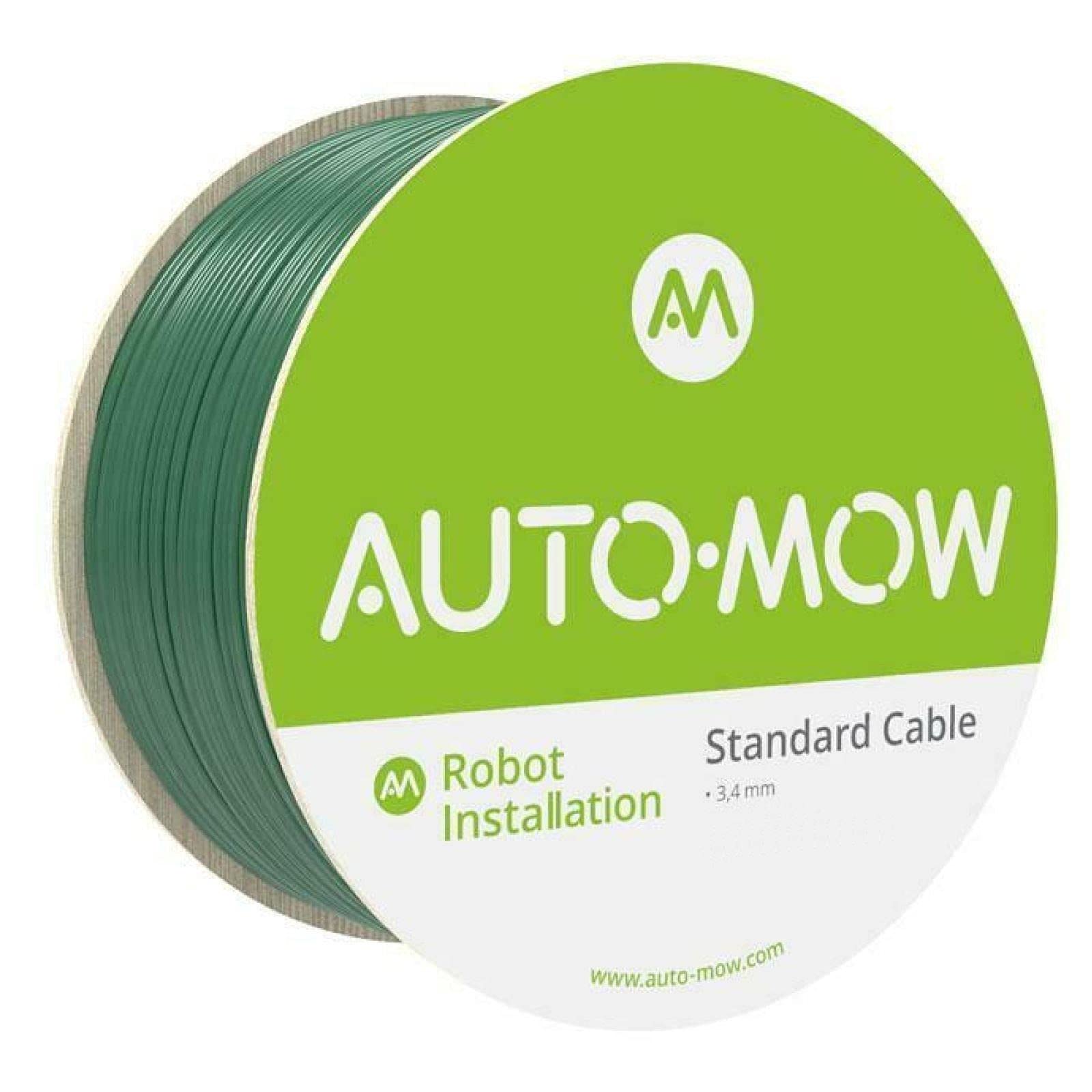 Auto-Mow3.4mm Professional Quality Flexible boundary wire for robotic Mower Perimeter Lawn Installation - 500m - Compatible With Husqvarna, Ambrogio, Flymo, Stihl, Gardena, Worx, Robomow