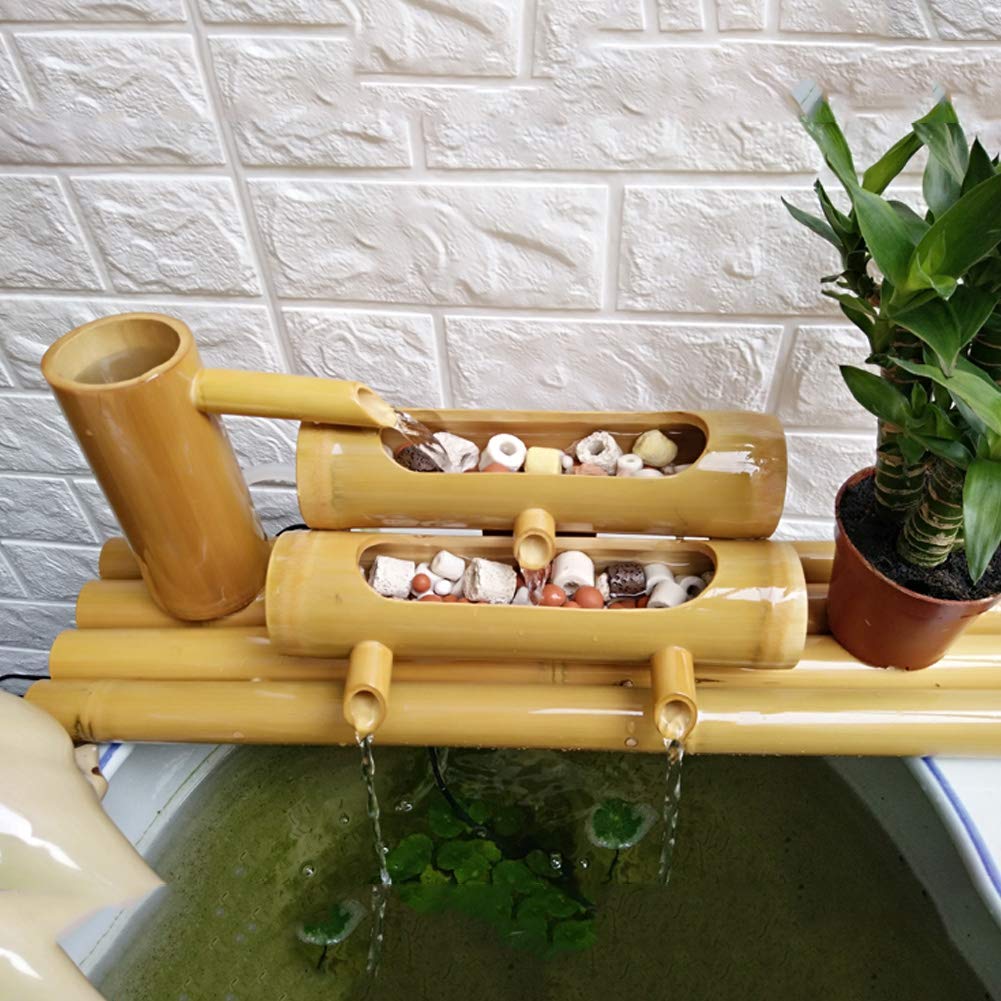 Decorazione per giardino giapponese, statua decorativa in bambù per giochi