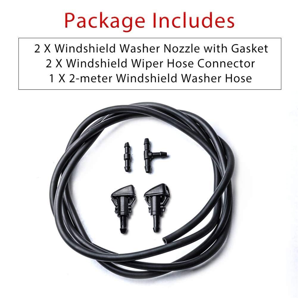 Auto Wasch Anlage Auto Reparatursatz Für Scheibenwaschanlage – Schlauch-Set Aus Gummi, 5-teilig, Universell Einsetzbar Wischwasserschlauch Reparaturset Vw T5