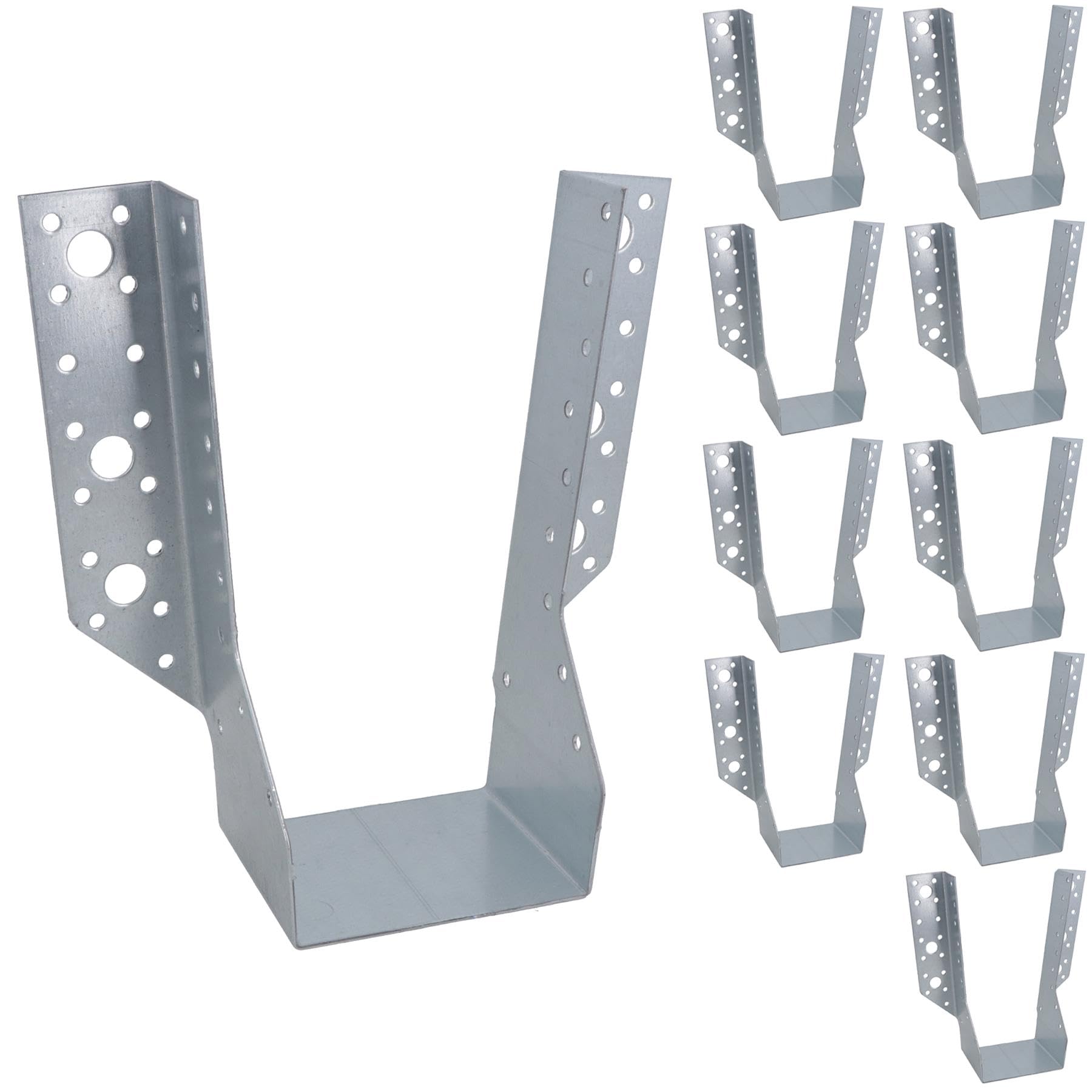Ab Tools Silver Multi Truss Hanger Joist Support Fixings 91Mm (W) X 204Mm (L) Galvanised 10Pc