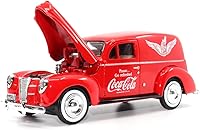 Vista 3 de Motor city classics Coca-Cola Diecast Collectible 1940 Ford Delivery Van with Cooler 1:24 Diecast Scale Model 424195 Officially Licensed