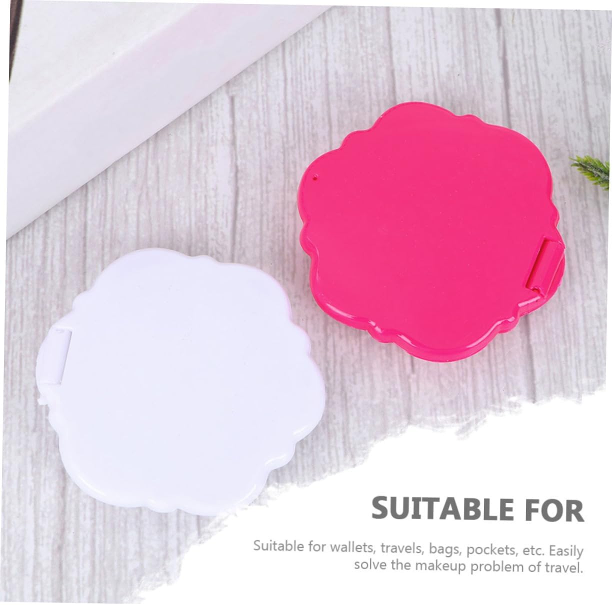 12pcs Rose Compact Makeup Mirrors Double Sided Pocket Round Handheld Cosmetic Mirrors for Women Gifts Portable Travel Vanity