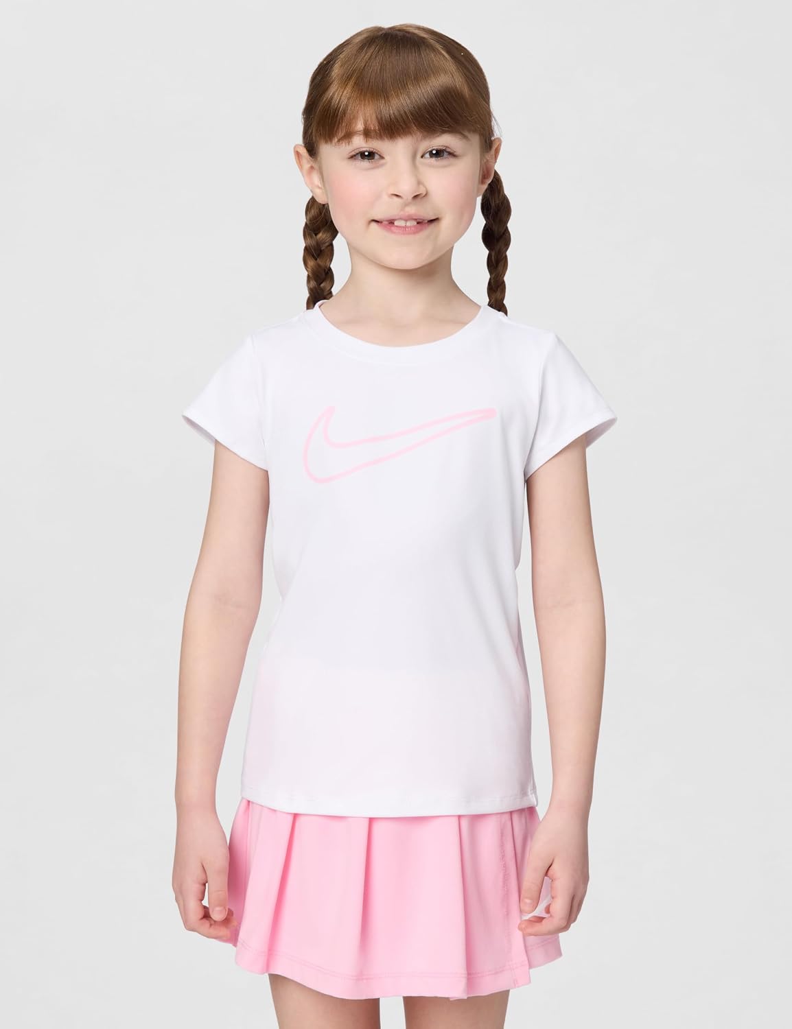 Nike Girls' Dri-FIT Short Sleeve Top and Skort 2-Piece Outfit Set