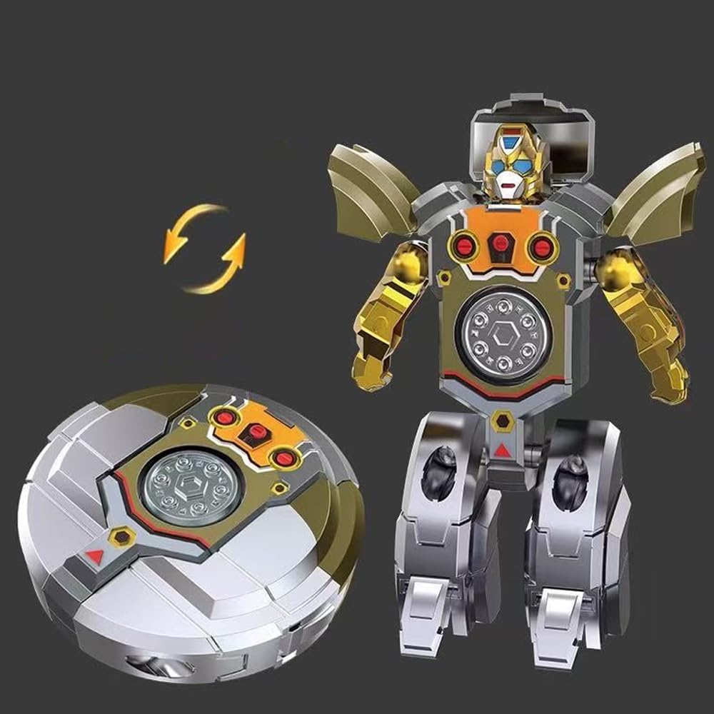 1 PC Decompression Finger Spinner - Mechanical Transforming Machine Ornament | Perfect Classroom Rewards, Party Gifts, & Desktop，Gold