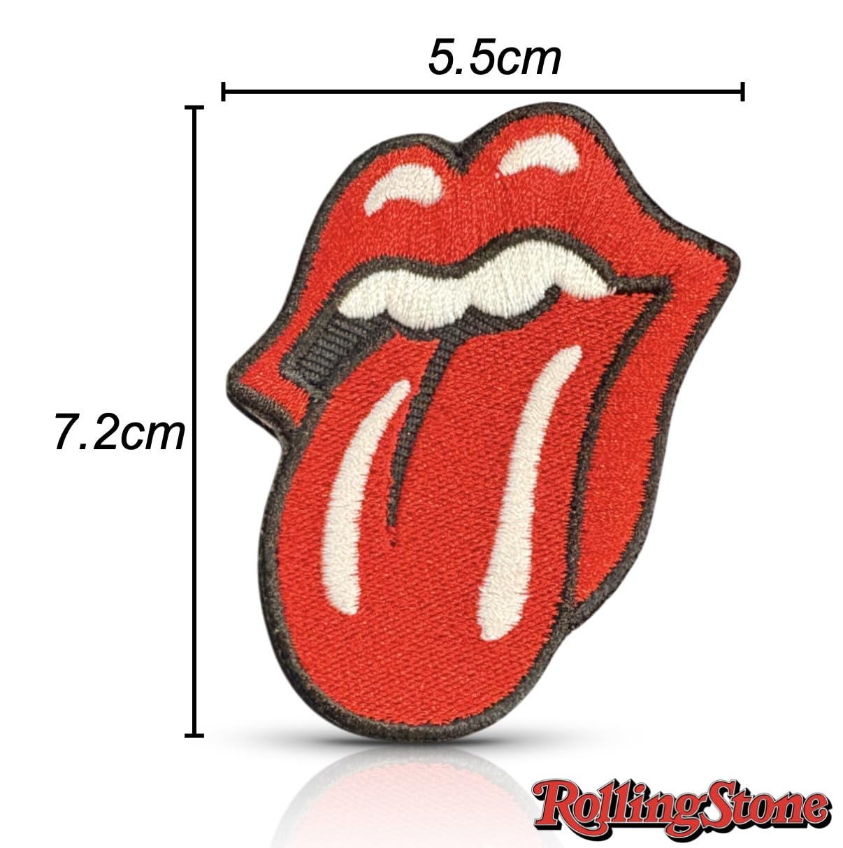 Rolling Stones 舌ロゴ パッチ 2002年製 Rolling Stones The Rolling Stones Tongue Logo Button 445421