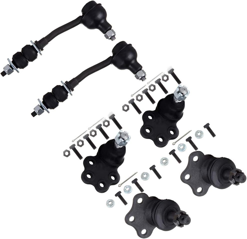 cciyu Lower Ball Joints Front Sway Bar End Links Upper Ball Joints Compatible fit for 1997-1999 for Dodge Dakota 1999 for Dodge for Durango 6pcs Suspension Kit