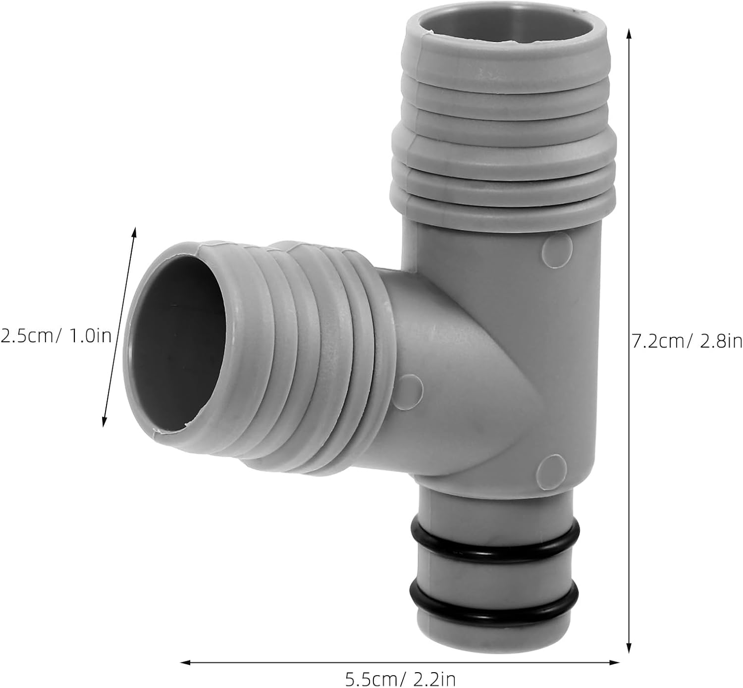 Housoutil Kitchen Sink Drain 3-Way Connector Overflow Pipe Adapter Splitter for Basin Plumbing Easy Install Overflow Protection for Home and Commercial Kitchen