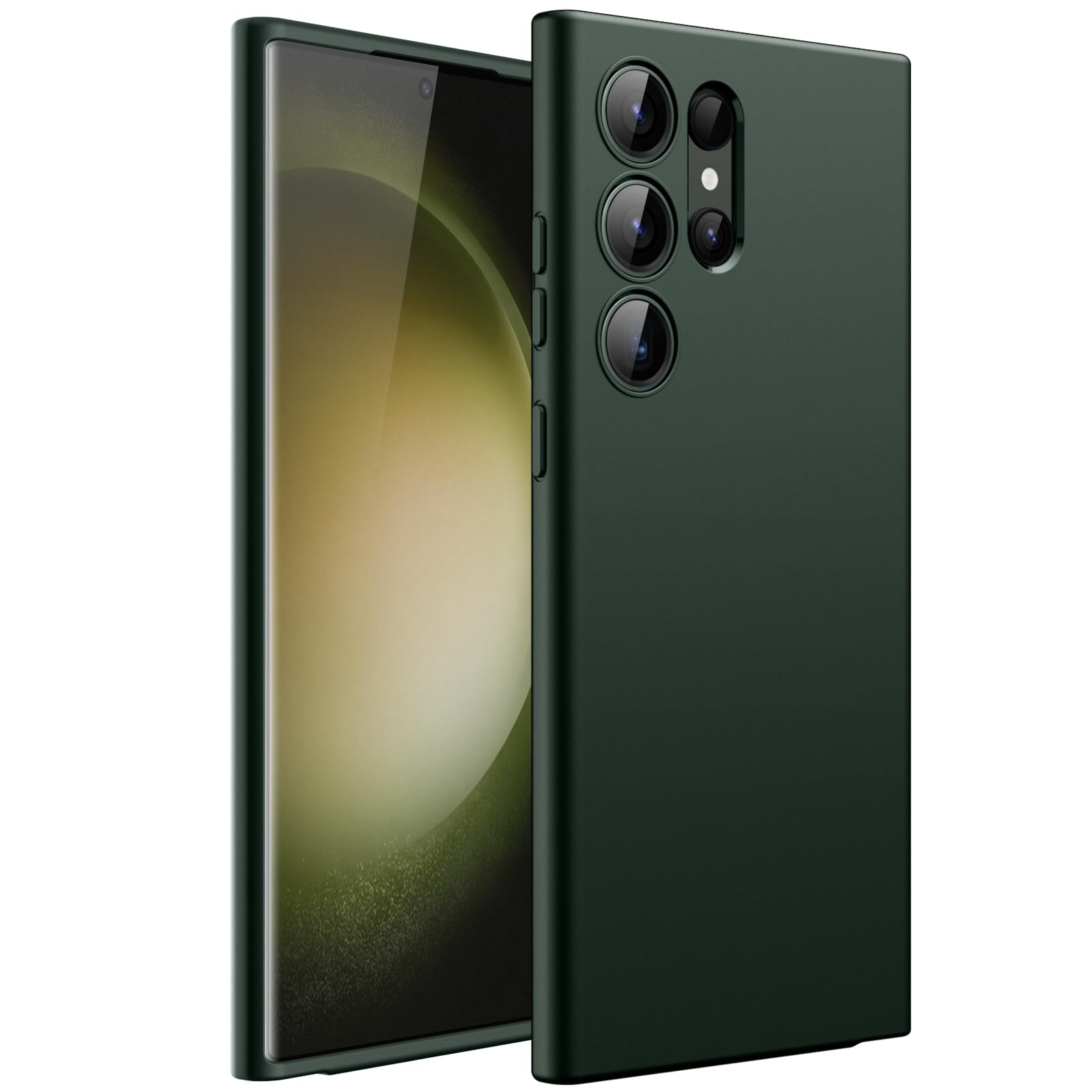 JETech Slim Fit Case for Samsung Galaxy S23 Ultra 5G 6.8-Inch, Soft TPU Thin Protective Phone Cover with Matte Finish, Shockproof (Midnight Green)