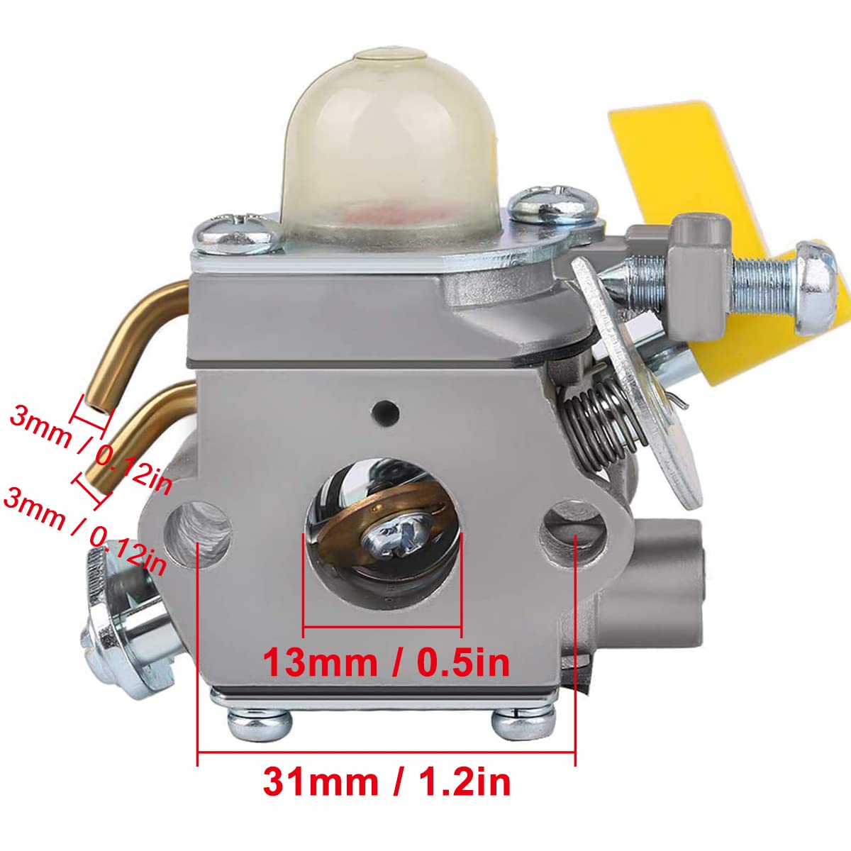 Carburatore Per Decespugliatore Ryobi Homelite 26cc - Ricambio Con Attrezzo Di Regolazione E Filtri - Foto 4