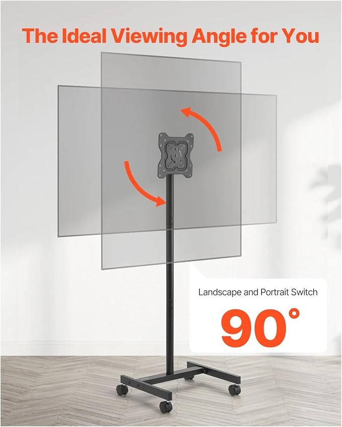 Soporte para TV móvil con ruedas, compatible con VEVOR, varios tamaños miniatura 5