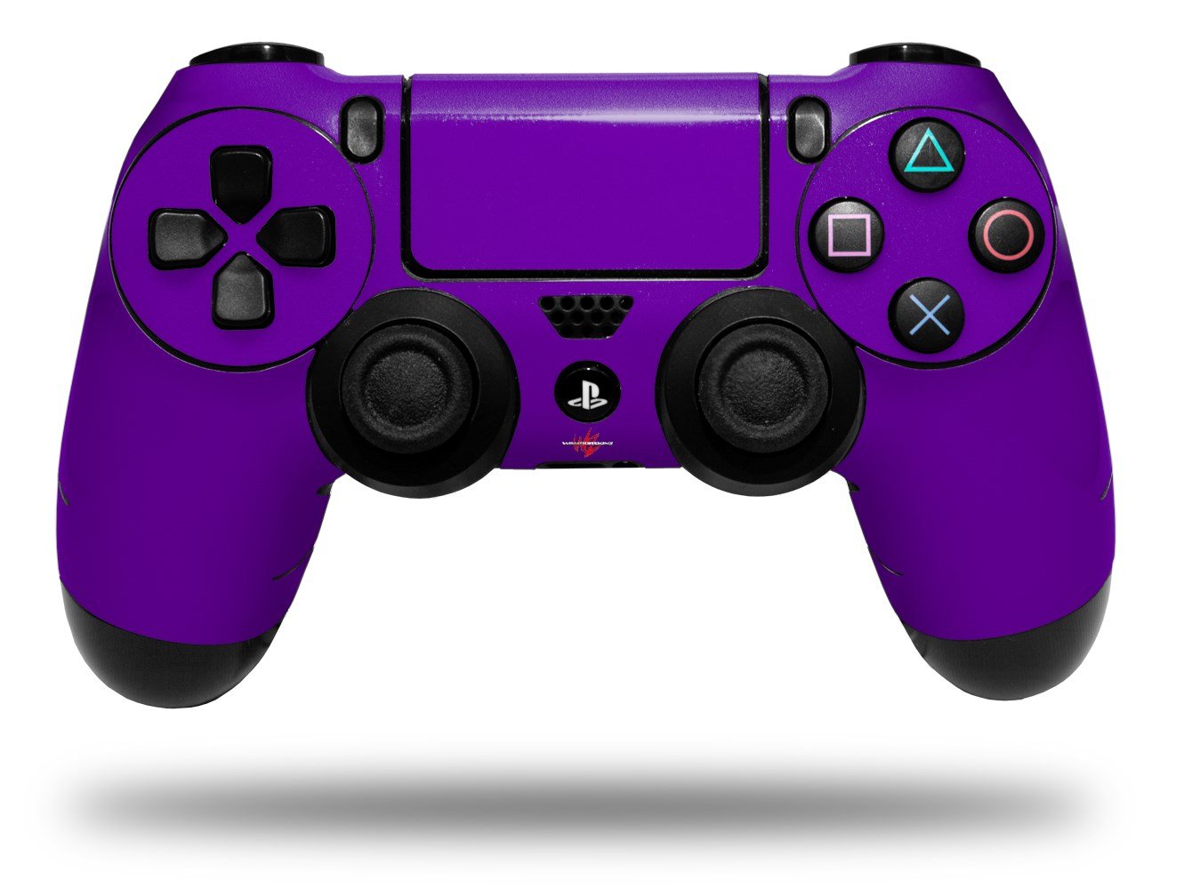 WraptorSkinz Skin Compatible with Sony PS4 Dualshock Controller Playstation 4 Original Slim and Pro Solids Collection Purple (Controller NOT Included)