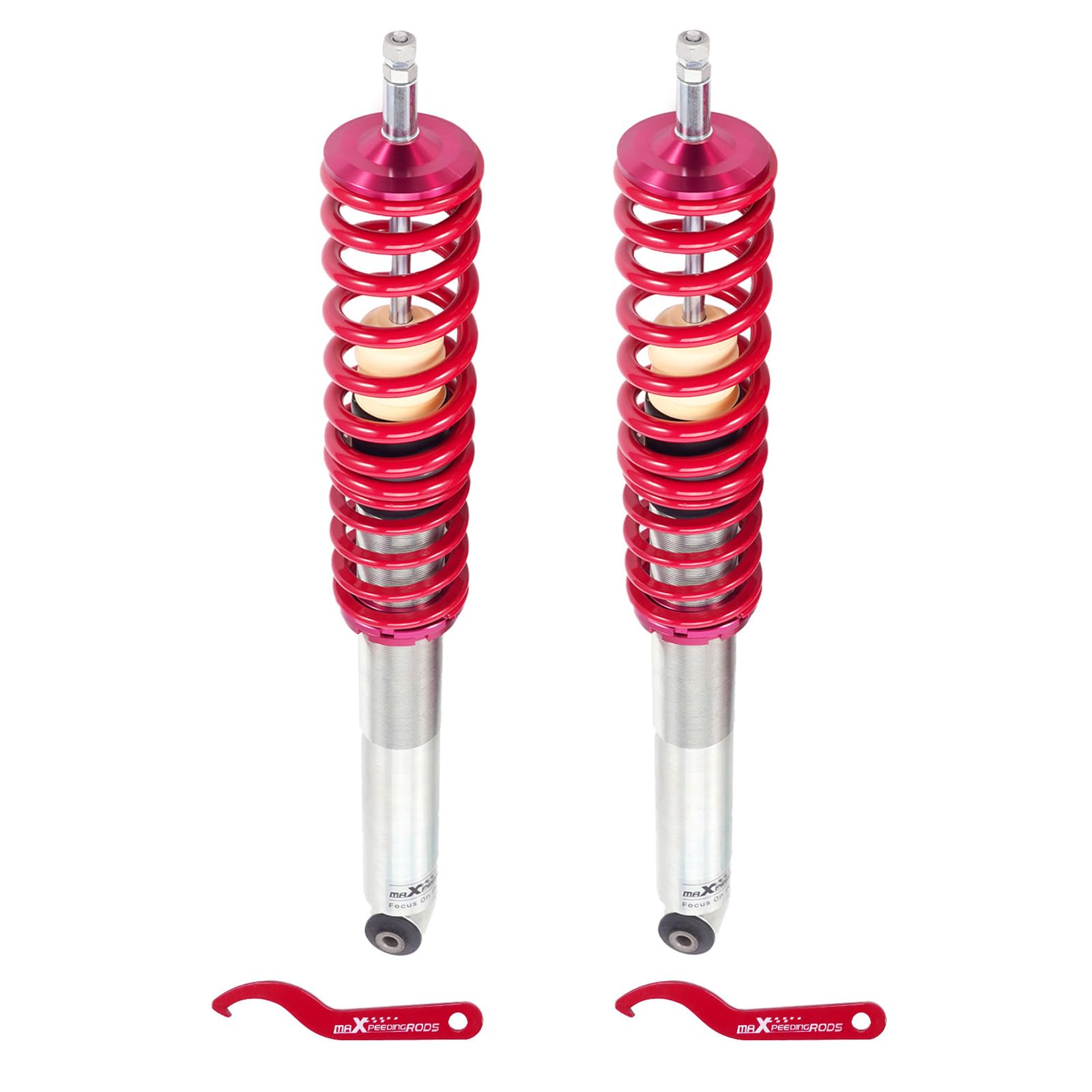 maXpeedingrods Zawieszenie gwintowane tylne do VW Golf 2, 3 MK2 MK3 2DW sportowe zawieszenie coilovers z regulacją wysokości