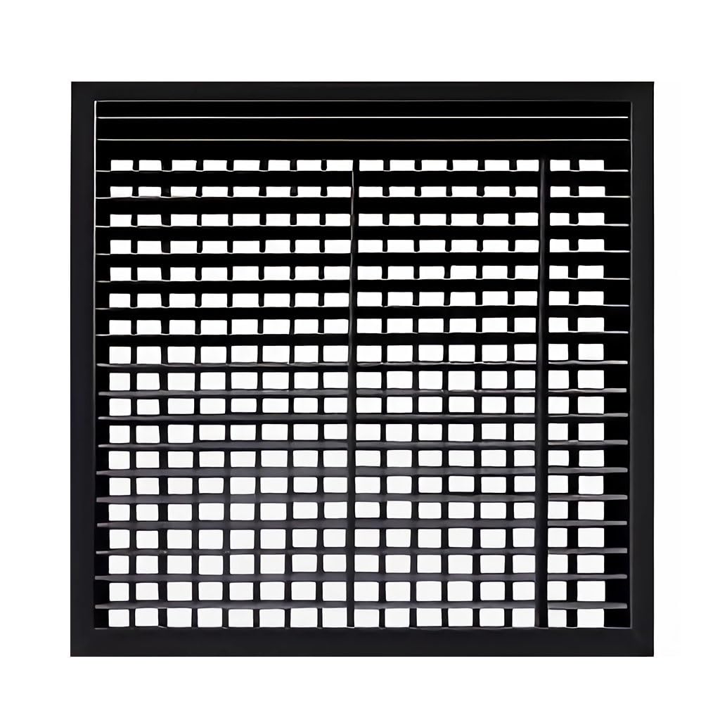 Griglia di ventilazione a parete in ABS | Nero 8 dimensioni Scenario di utilizzo: armadio, guardaroba, scarpe, cucina, bagno(500x500mm)
