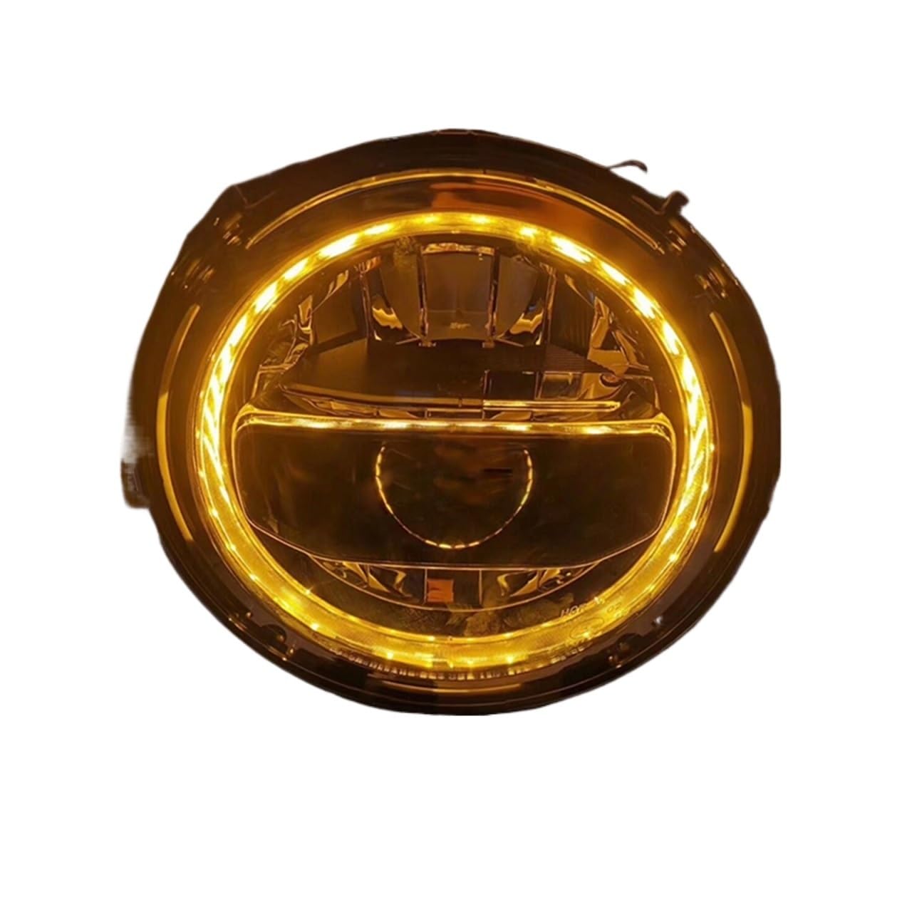 2pcs Compatible With Jeep JL 9Inch Headlight Led Hi Low Beam White Amber Halo Ring Front Bumper Headlamp 90W Compatible With Jeep Wrangler JL 2018 2019+(No Blue Start Halo)