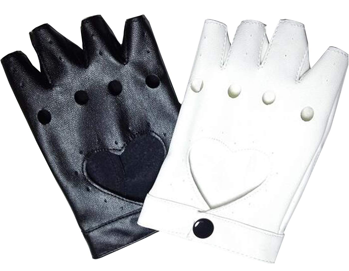 Poetic Walk Anime Costume Trigger Happy Havoc Monokuma Cosplay Halloween Gloves (One Size, Black&White)