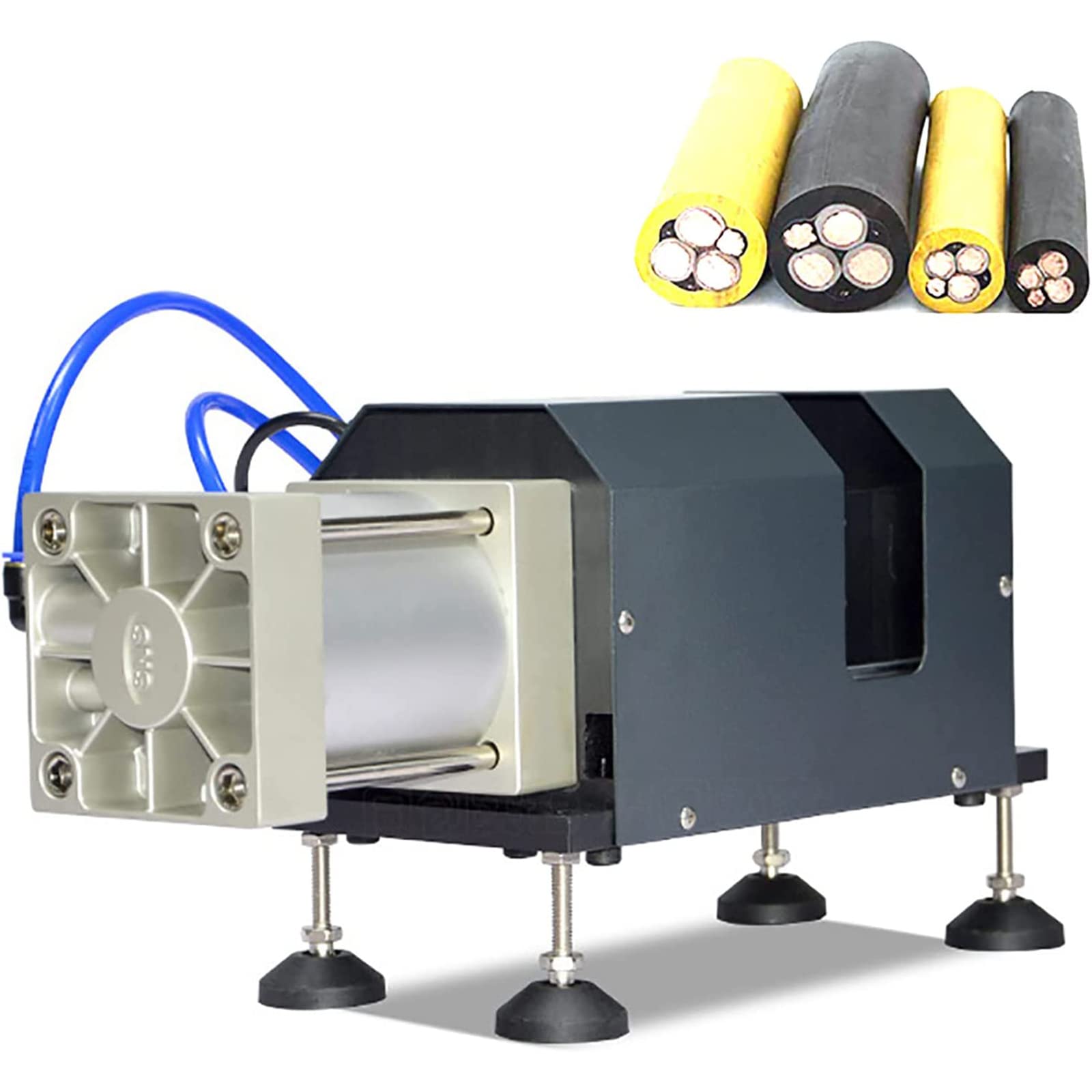 SICWEDIM Pneumatic Cable Cutting Machine, Heavy-Duty All-Metal Design, Cuts 1-50 Square Wire, High-Efficiency Pneumatic Cutting Pliers for Professional Use