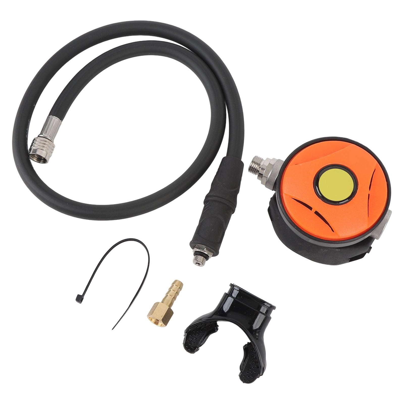 Regolatore per immersioni subacquee, tubo ad alta pressione, boccaglio in silicone, erogatore di respirazione per immersioni.
