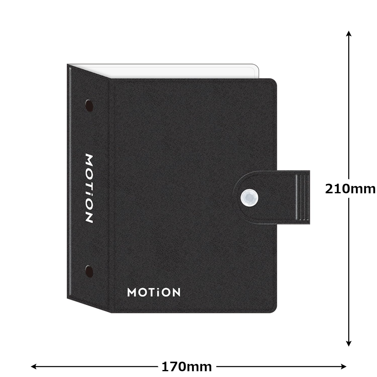 ガレットページ Kamio Japan 228243 Seal Binder Book, MOTION Black : Amazon.sg