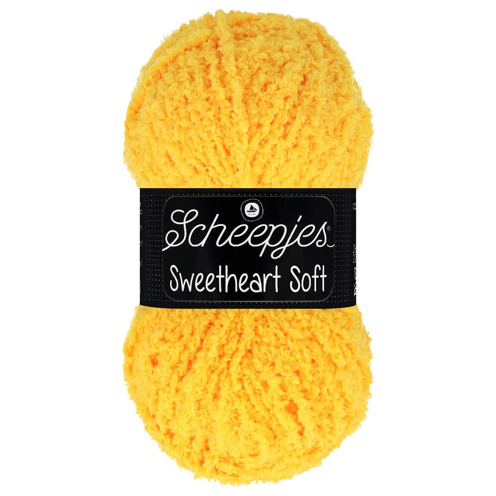 Scheepjes Sweetheart Soft 1x100g - Gelb, Polyester Strick- und Häkelgarn