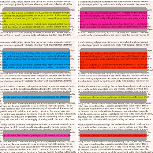 8 Pieces Guided Reading Strips Highlight Strips Colored Overlay Highlighter Bookmarks Tracking Rulers Helps With Reduce Visual Stress Children Assistant (2 Sizes,4 Colors) #TOP2