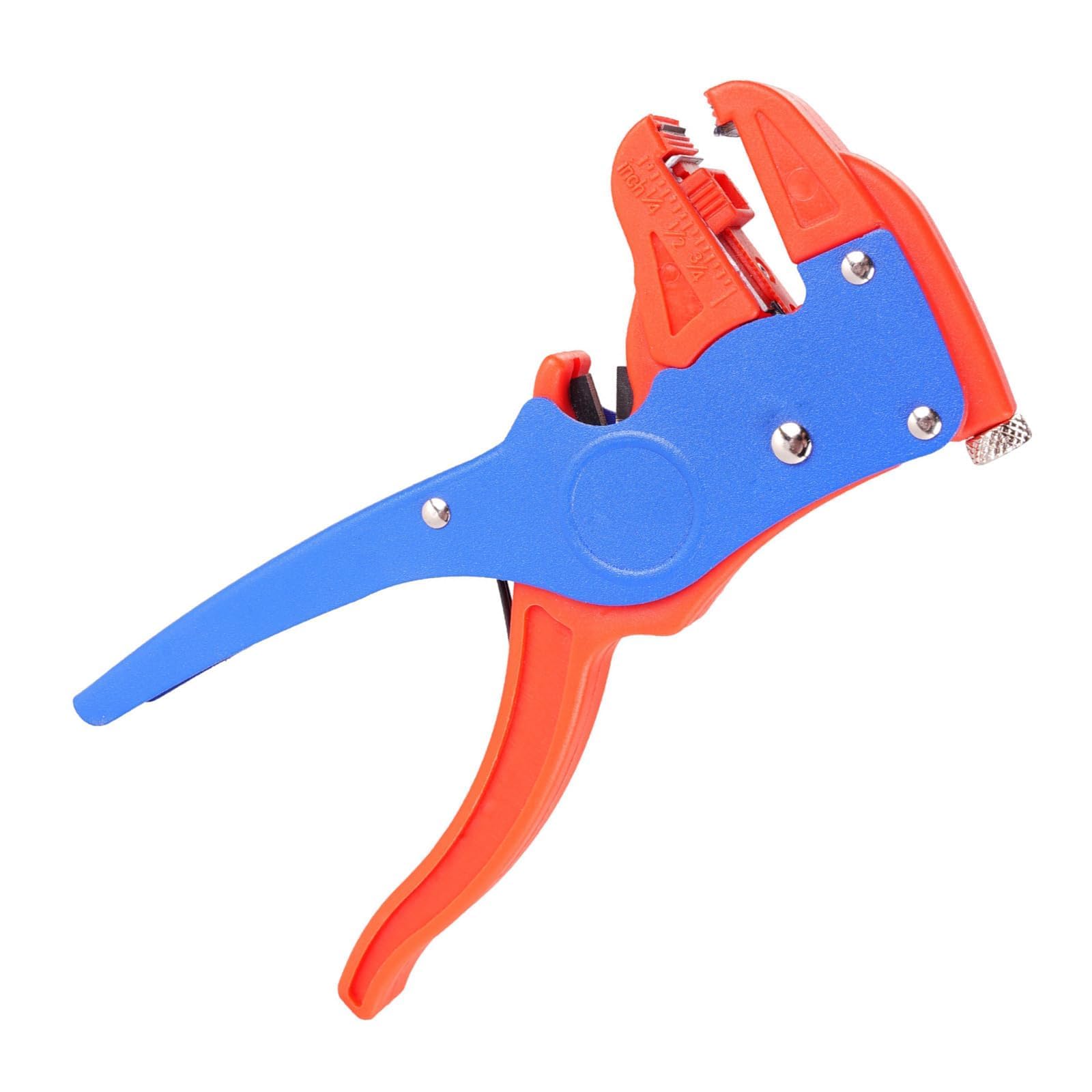 Automatic Quick Wire Stripper and Cutter, Electrical Cable Stripping Tool Adjustable for 14-24 AWG Cables with Eagle Nose in 7 Inch