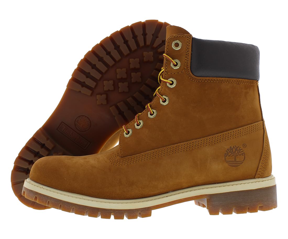 Timberland Premium 6 Inch Waterproof Boot Mens Shoes Size 10.5, Color: Rust Nubuck-Brown