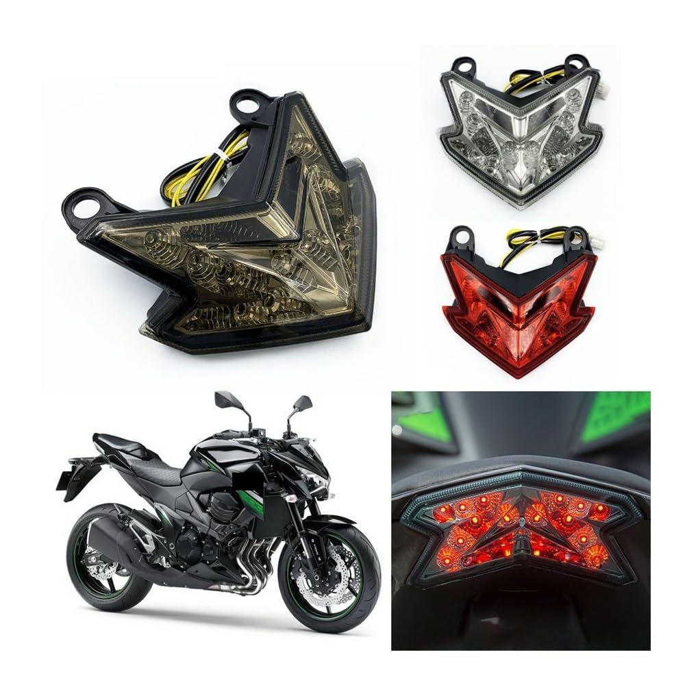 Luz trasera LED para motocicleta, luz indicadora de señal de giro trasera de freno para Kawa&saki Z800 Zx6r Z125 Luz trasera moto
