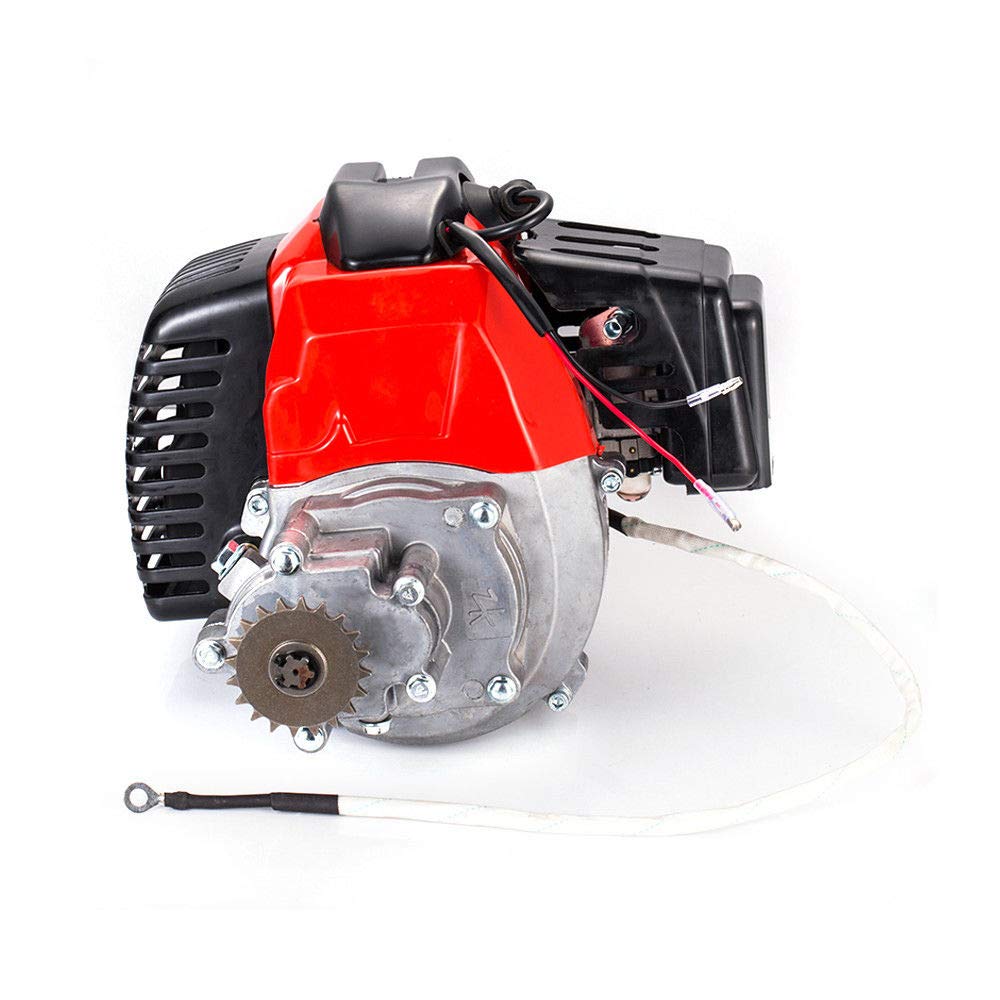 HOTSTORE 2 Stroke Bicycle Engine Kit, 49CC Engine Motorized Bike Kit, Gas Motor Pull Start