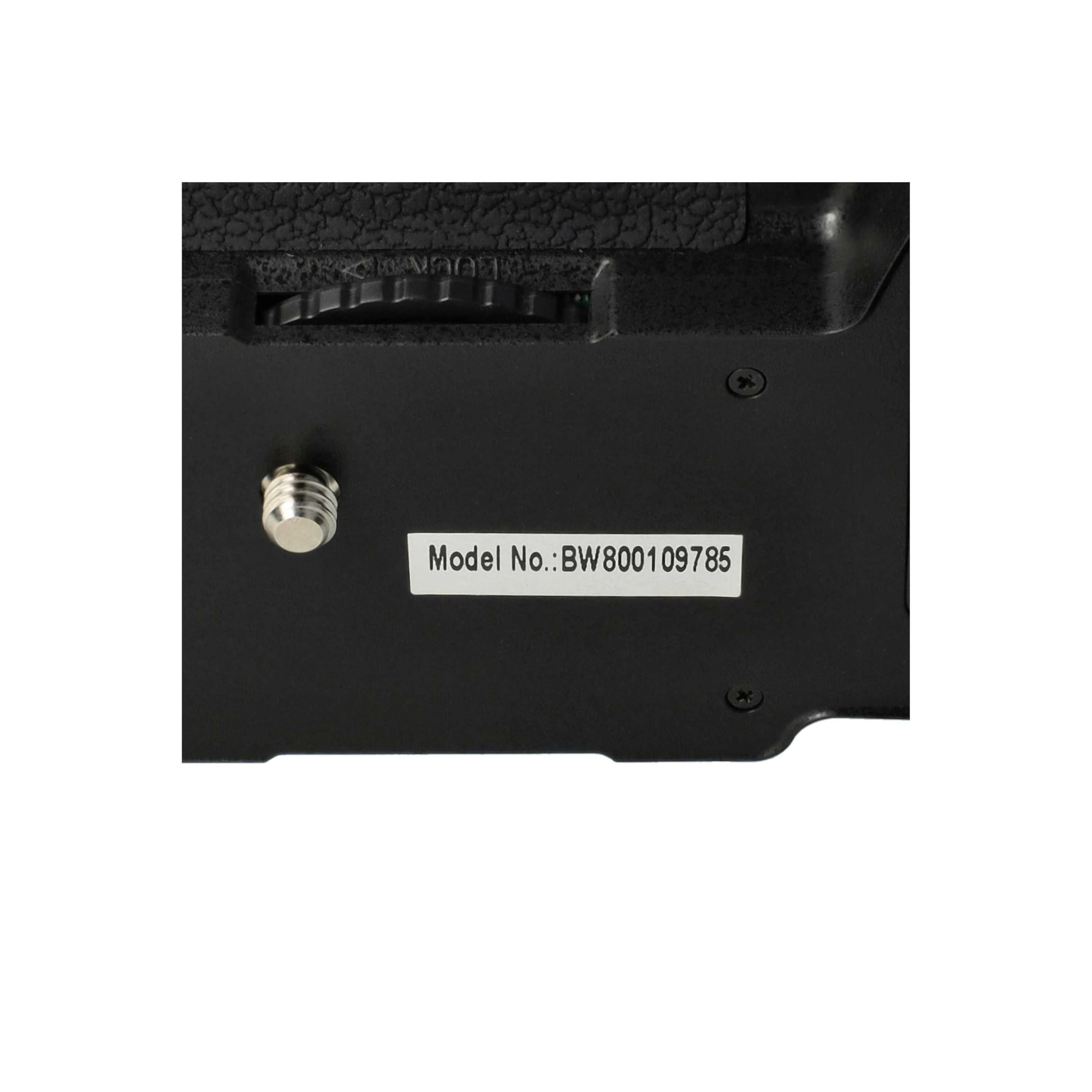 vhbw impugnatura battery grip compatibile con Nikon D5100, D5200, D5300 fotocamera reflex, incl. ghiera di selezione, plastica/metallo