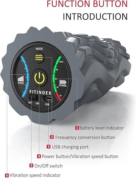 Fitindex vibrating foam roller Fitindex vibrating foam roller
