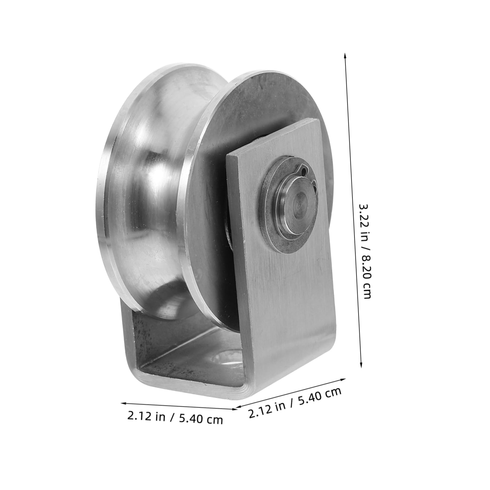 Sliding Pulley Rails FUNOMOCYA Stainless Steel Sliding Door Rail Pulley Bearing Wheel for ...